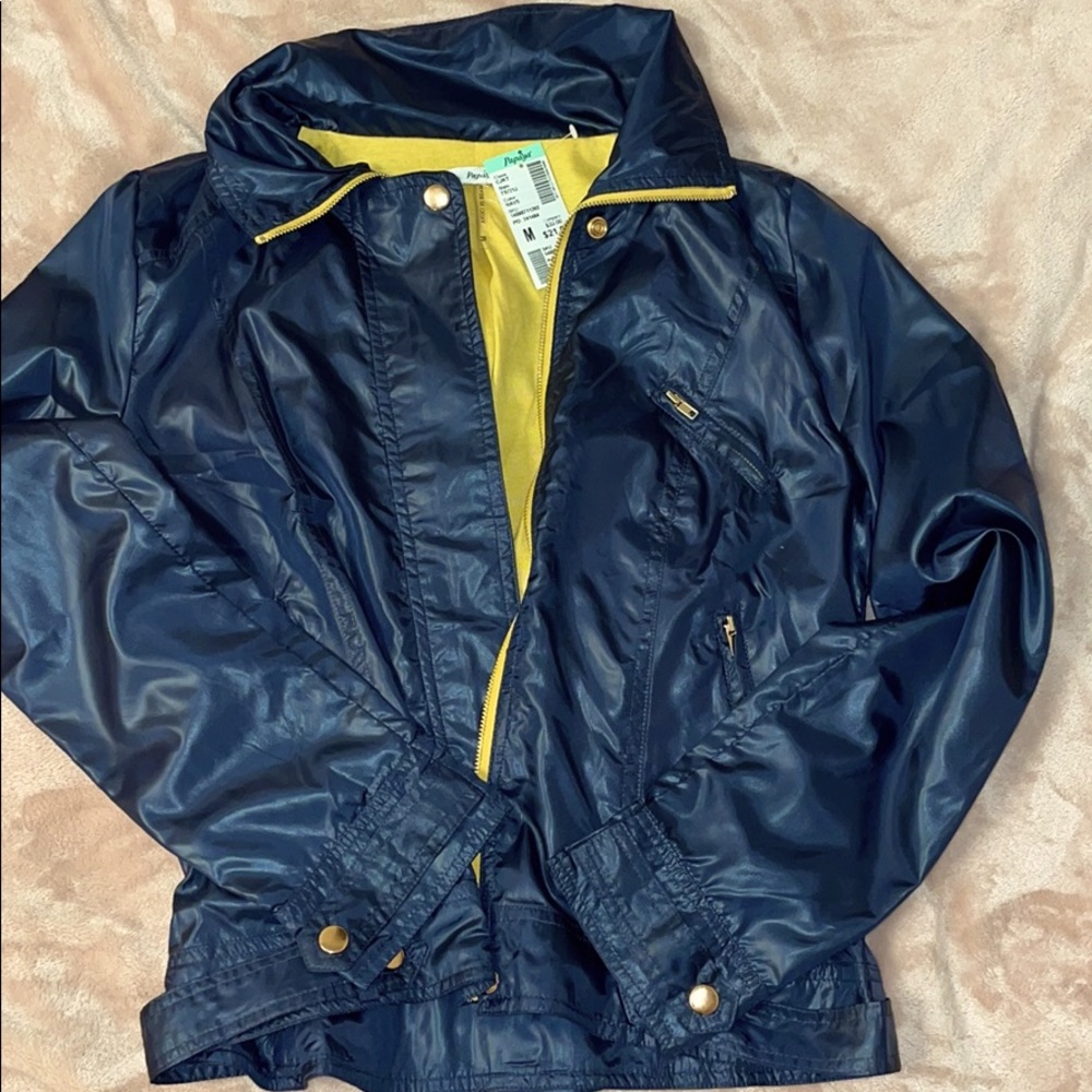 Papaya Windbreaker Jacket w/ Jersey Lining